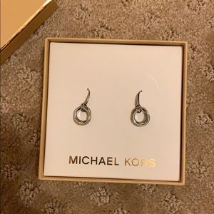 BNWT Silver Michael Kors earrings